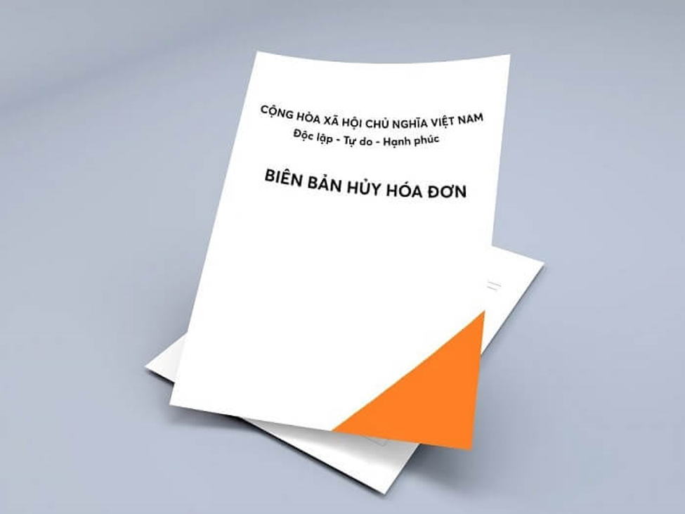 Biên bản hủy hóa đơn điện tử cập nhật năm 2020